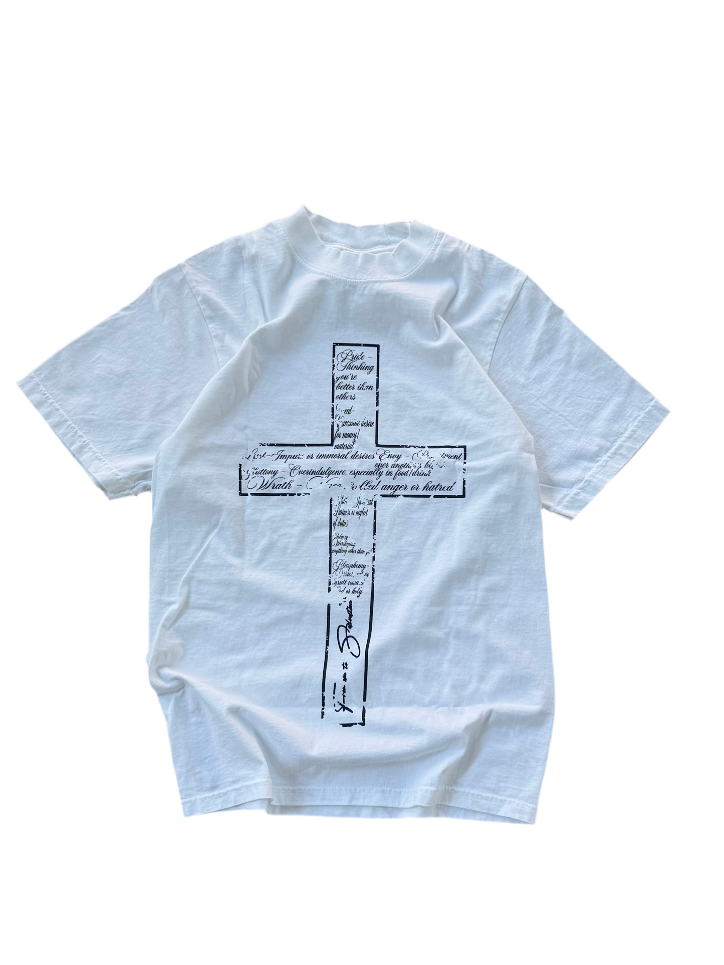 “Cross Paths” White Tee