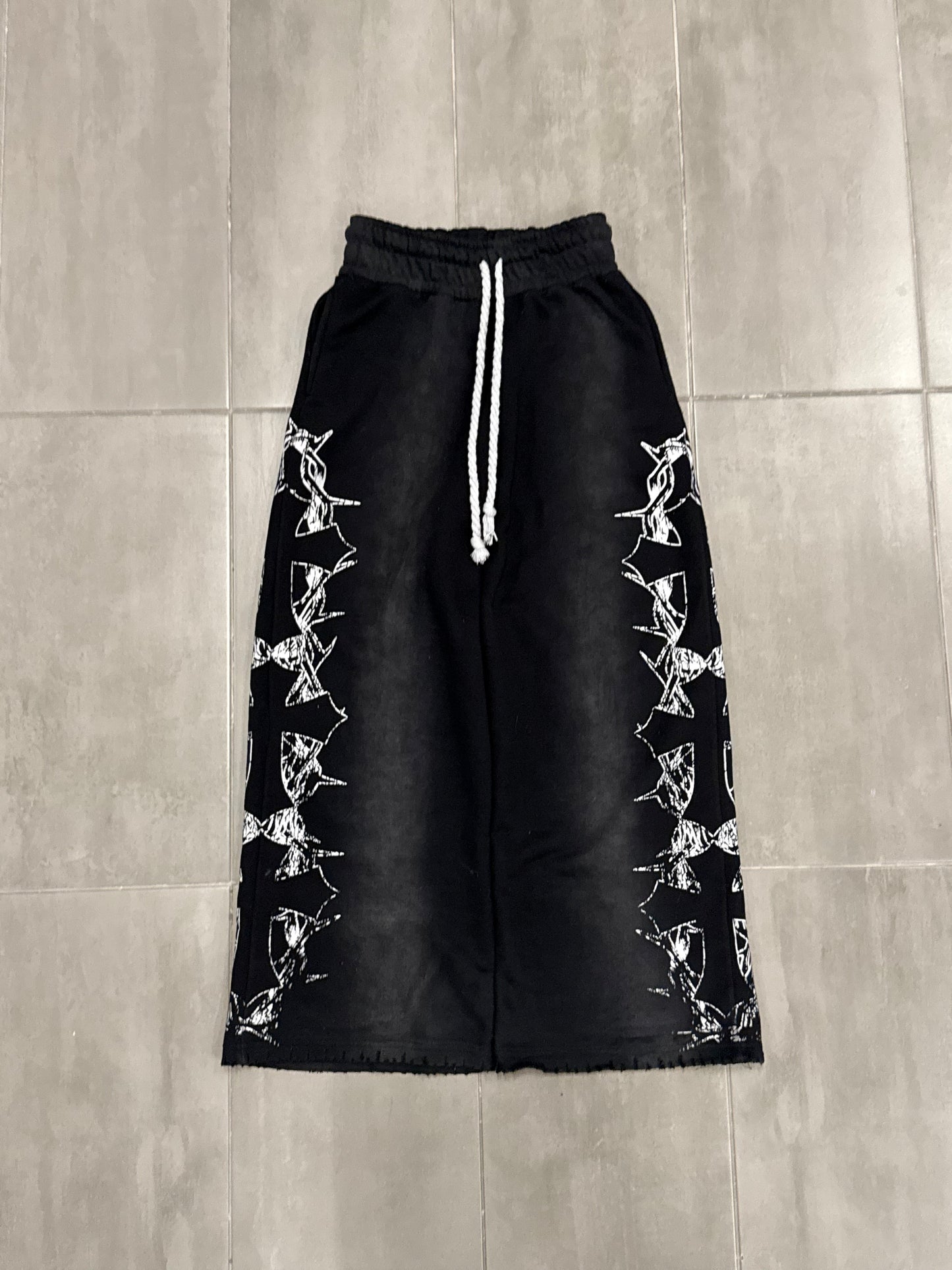 LIMITED “Cause Of Harm” Black Wash Sweats