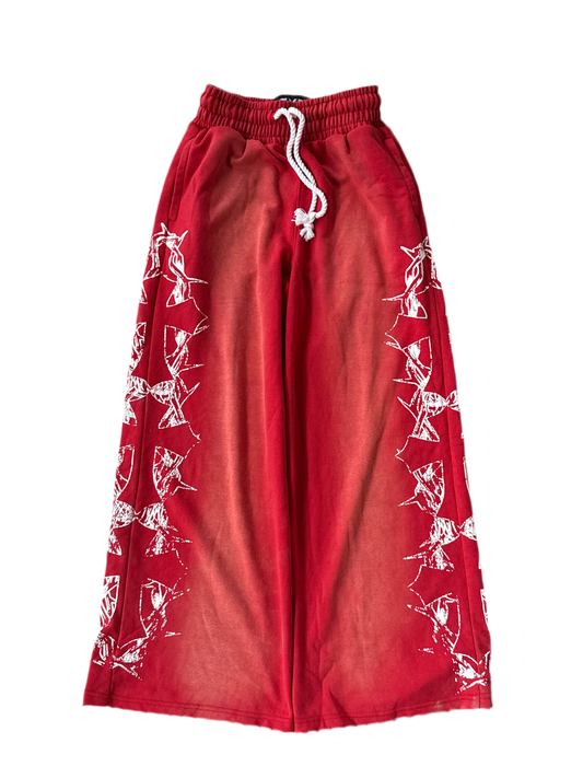 Red “Cause Of Harm” Sweats (Limited)