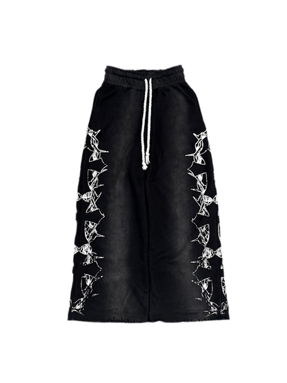 LIMITED “Cause Of Harm” Black Wash Sweats