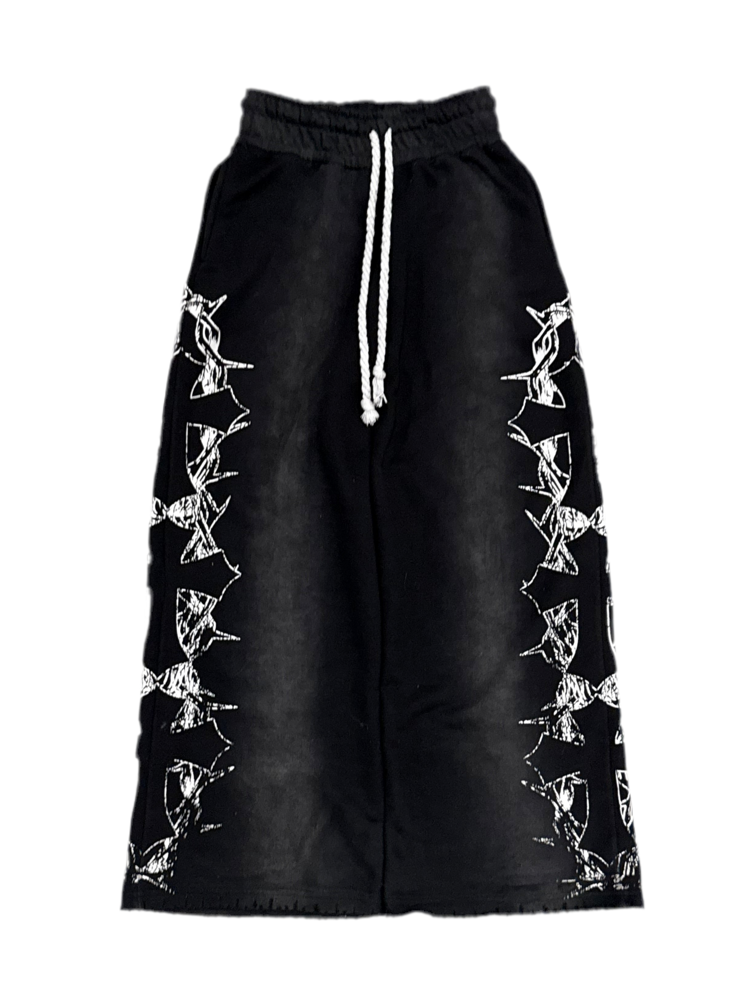 LIMITED “Cause Of Harm” Black Wash Sweats